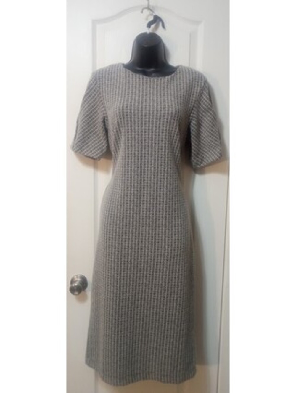 Banana Republic Black & White Textured Dress | Size 10